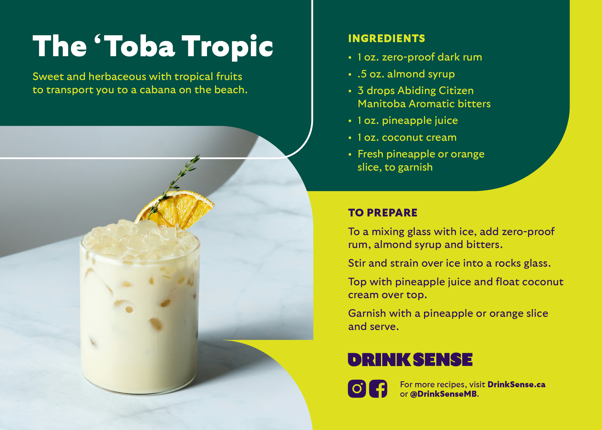Toba Tropic Recipe