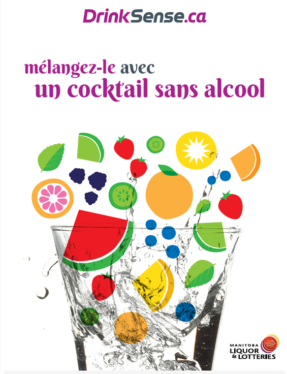 mélanges-le avec un cocktail sans alcool